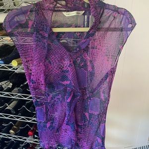 Sheer Purple DVF Top